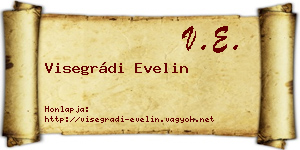 Visegrádi Evelin névjegykártya
