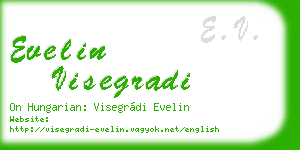 evelin visegradi business card